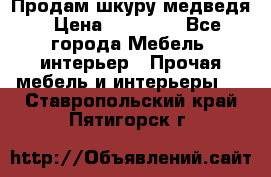 Продам шкуру медведя › Цена ­ 35 000 - Все города Мебель, интерьер » Прочая мебель и интерьеры   . Ставропольский край,Пятигорск г.